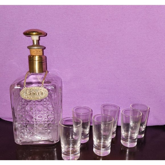 Old Ford Model T Vintage Mini Bar Decanter Set Shot Glasses - Picture 6 of 14